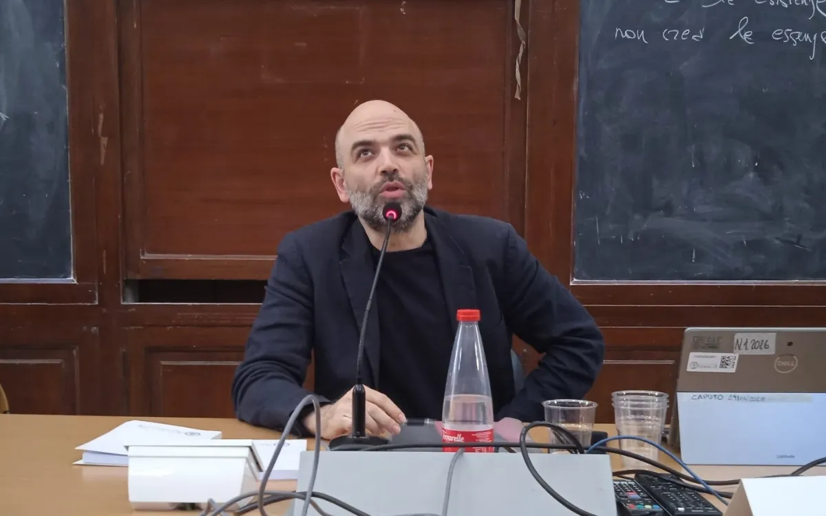Roberto Saviano alla Federico II di Napoli per i vent’anni di Gomorra