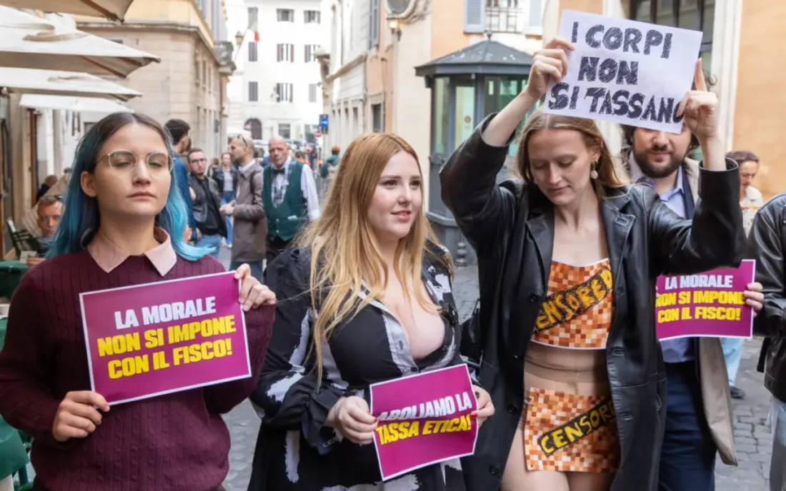 Tassa etica sul porno: Radicali Italiani e Valentina Nappi lanciano la campagna "Stop Tassa Etica" contro l'addizionale del 25% che colpisce anche i creator OnlyFans.